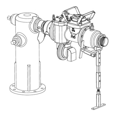 Zenner Fire Hydrant Meter Stand ZHSD-STAND