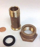 (LOT/12) 3/4" Water Meter Couplings, LEAD FREE brass, 3/4" Swivel x 3/4 male NPT