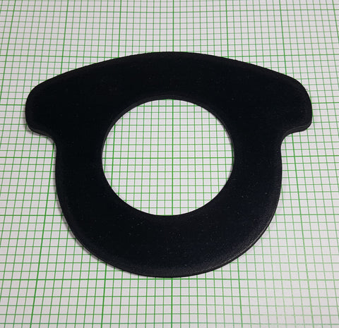 2" flanged water meter gasket, drop in style, EPDM Rubber, 1/8" or 1/16" thickness