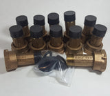 1/2" Water Meter Coupling, LEAD-FREE Brass 5/8" Swivel Coupling nut x 1/2" NPT