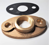 1-1/2" Lead-free Brass 2-bolt Water Meter Flange For 1.5" Water Meter W/Gasket