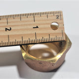 1" Water Meter Coupling, LEAD-FREE brass, 1" Fem Swivel Meter x 1" male NPT