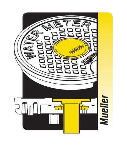 Trumbull Type A, C, and X Polymer Meter Box Cover for Mueller