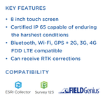 SXtab-RTK 8" Android GIS/GPS/GNSS Tablet with RTK Precision