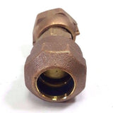 3/4" Compression Water Meter Coupling, LEAD FREE brass, Swivel nut x CTS Compression