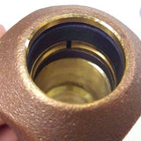 3/4" Compression Water Meter Coupling, LEAD FREE brass, Swivel nut x CTS Compression