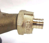 3/4" Water Meter Coupling, LEAD FREE Brass, Swivel Nut x 3/4" PEX  Tubing Barb