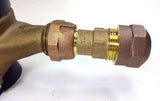 3/4" Compression Water Meter Coupling, LEAD FREE brass, Swivel nut x CTS Compression